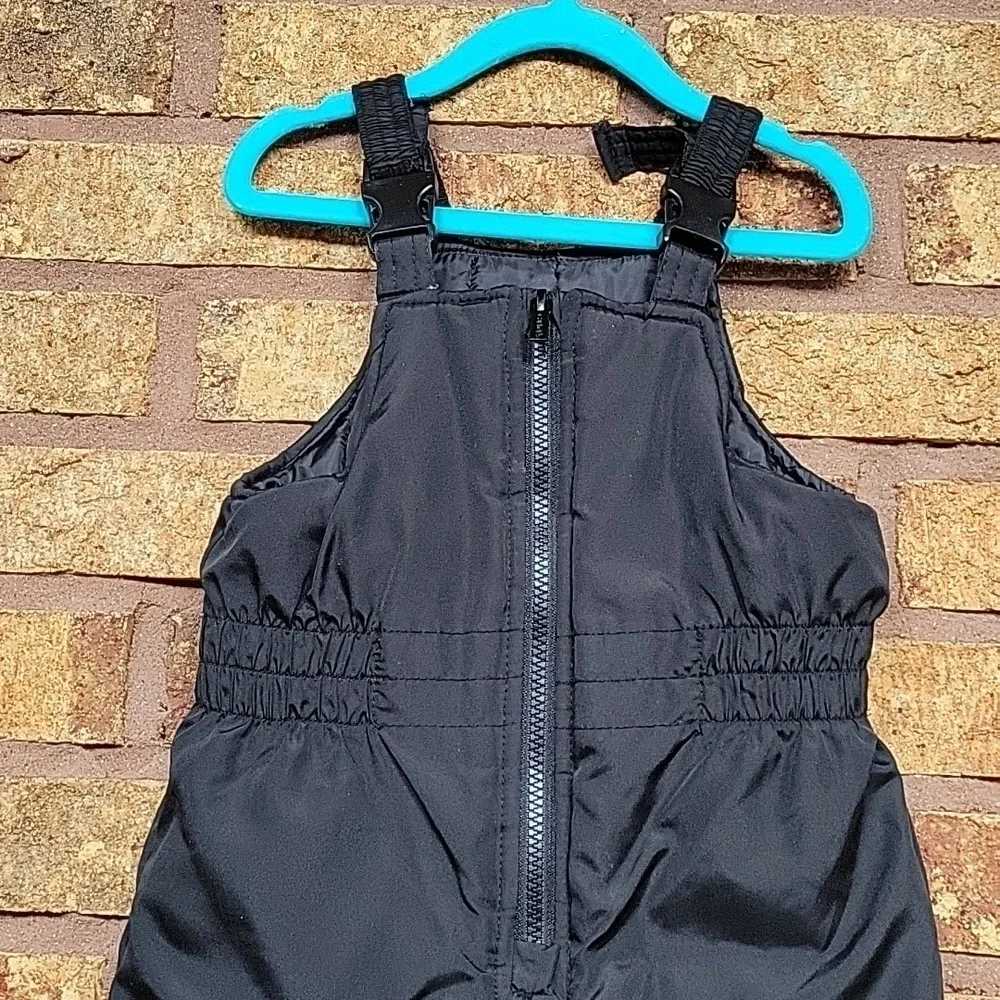 Carter's Kids Overall Snow Bibs Black Size 3T